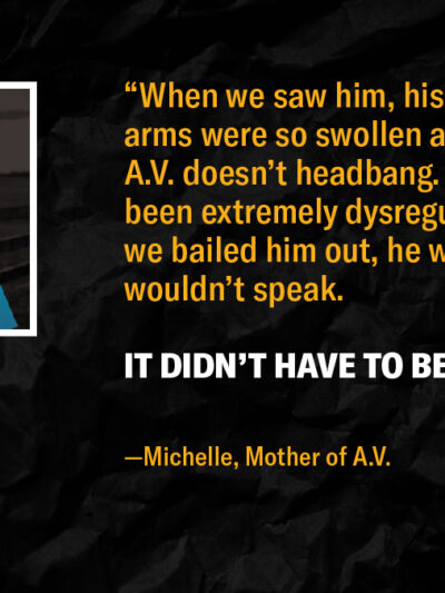 Featured image for Counselors, Not Cops: Michelle Hanson and her son, A.V.