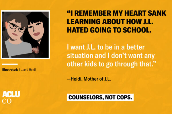 Featured image for Blog: Counselors, Not Cops: Heidi Laursen and her son, J.L.