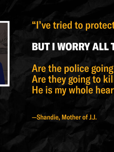 Featured image for Blog: Counselors, Not Cops: Shandie Harris and her son, J.J.