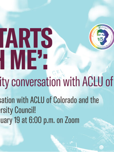 'It starts with me': a community conversation with ACLU of Colorado