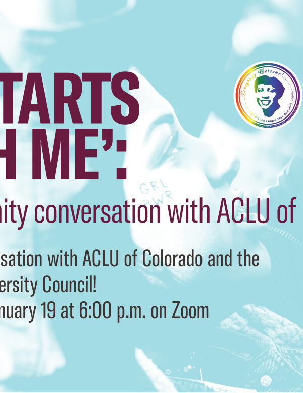 'It starts with me': a community conversation with ACLU of Colorado