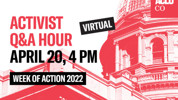 activist q&a hour april 20, 4 pm week of action 2022