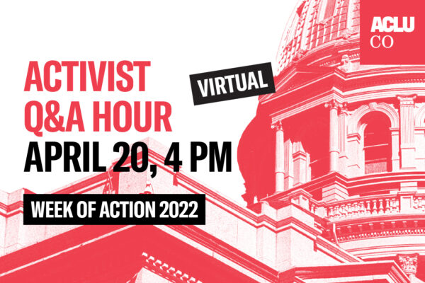 activist q&a hour april 20, 4 pm week of action 2022