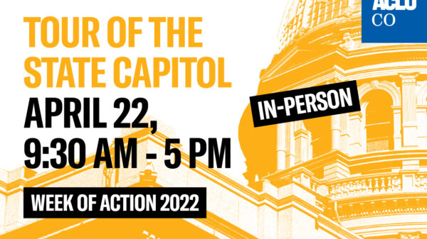 tour of the state capitol april 22 9:30 am to 5 pm week of action