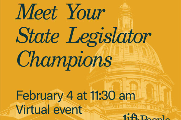 Meet your state legislator champions, February 4 at 11:30 am, virtual event