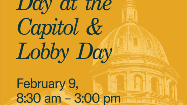 Day at the Capitol & lobby day, February 9, 8:30 am to 3:00 pm