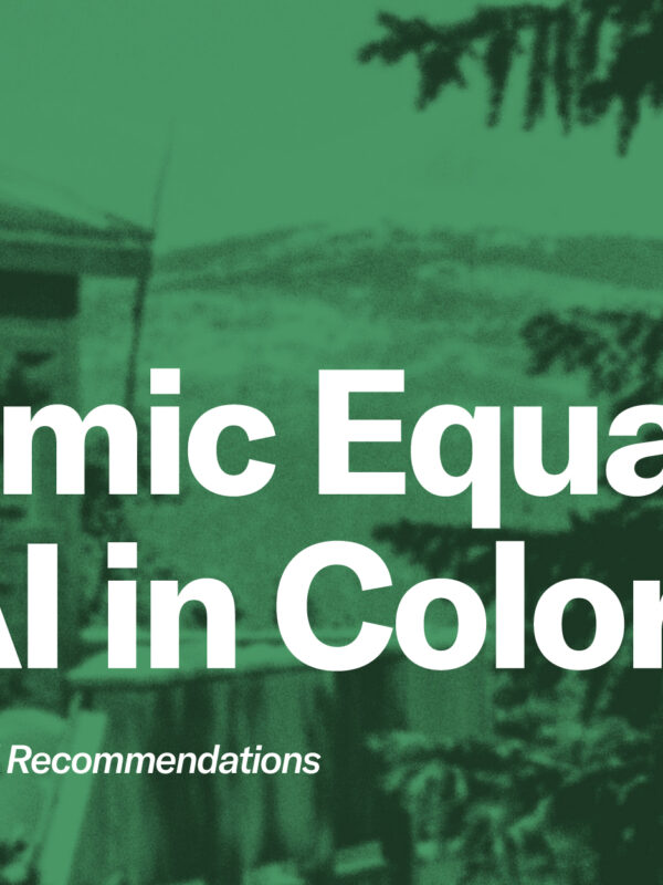 2025 Report, Systemic Equality and AI in Colorado text over green background