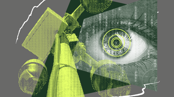 Digital privacy and surveillance images.