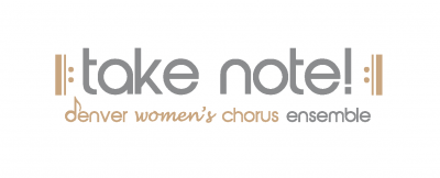 take note denver womens' chorus ensemble logo