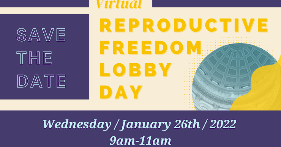 Save the date, Virtual reproductive freedom lobby day, join us