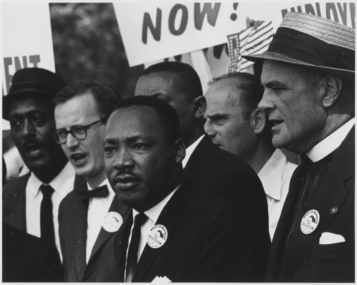 Civil Rights March on Washington, D.C. [Dr. Martin Luther King, Jr. and Mathew Ahmann in a crowd.