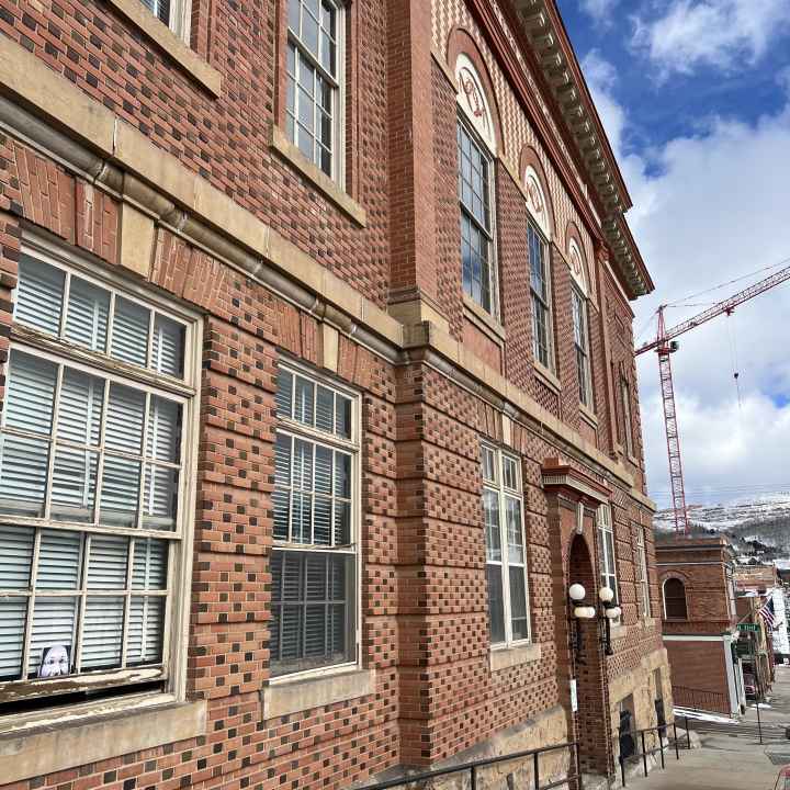 brown brick building