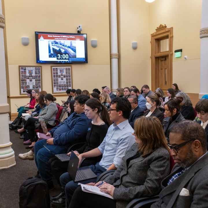 People testify in support of the Colorado Voting Rights Act